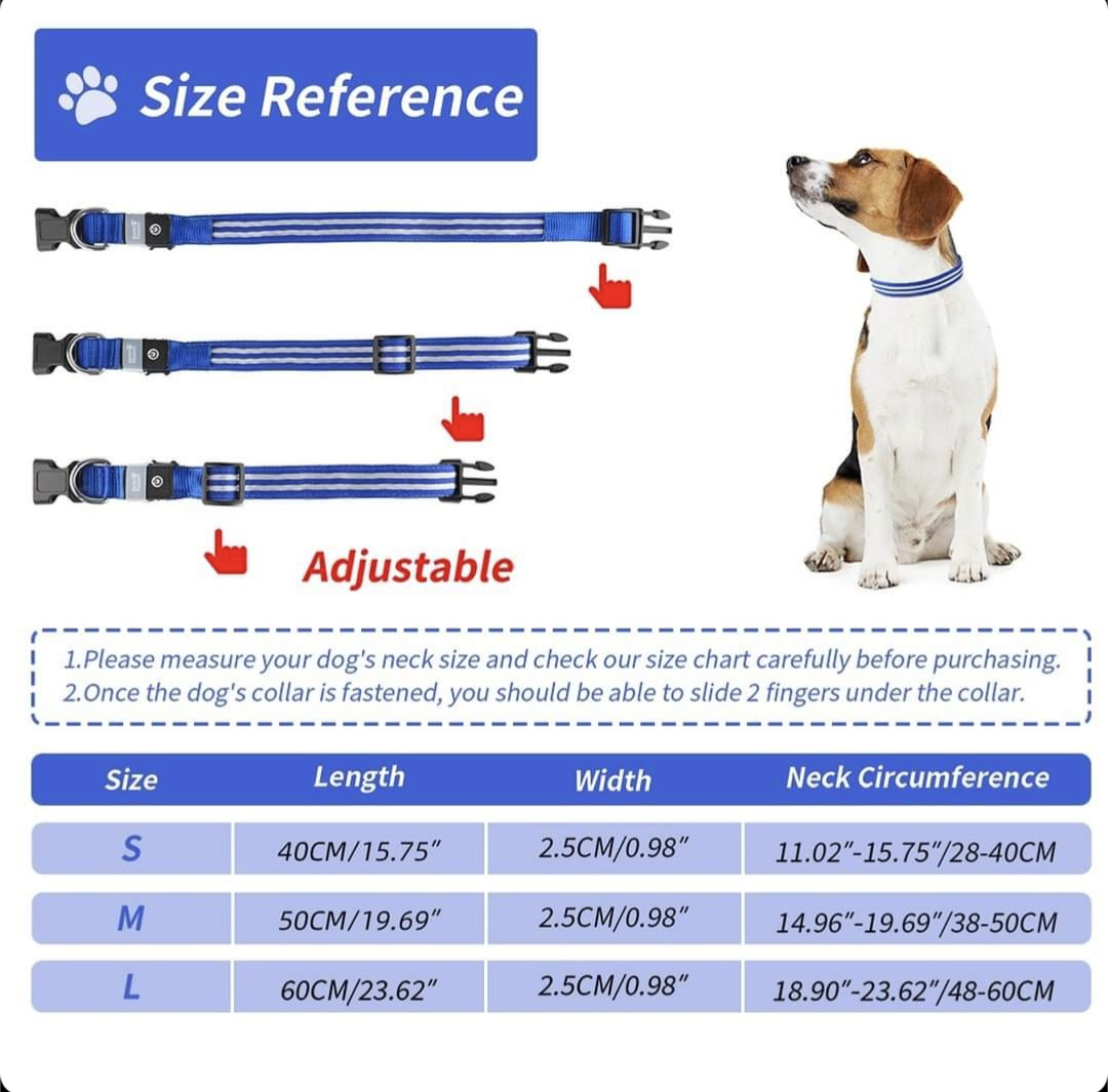 LED Dog Collar (Red)